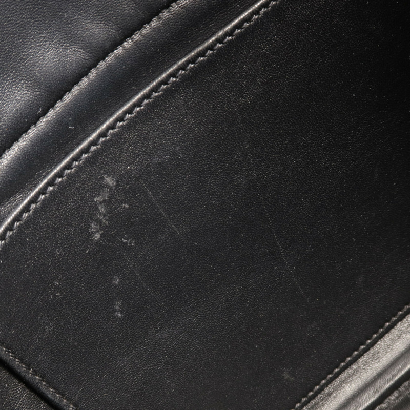 HERMES Clemence皮革Bolide 31銀扣手挽肩背兩用袋Noir-13