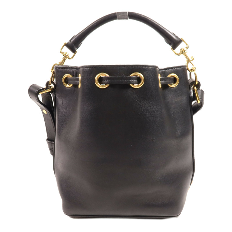 SAINT LAURENT 牛皮皮革Bucket Bag金扣手挽肩背兩用袋-1