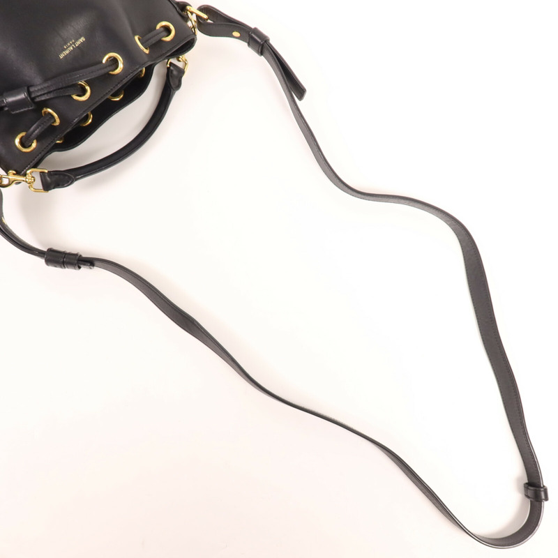 SAINT LAURENT 牛皮皮革Bucket Bag金扣手挽肩背兩用袋-7