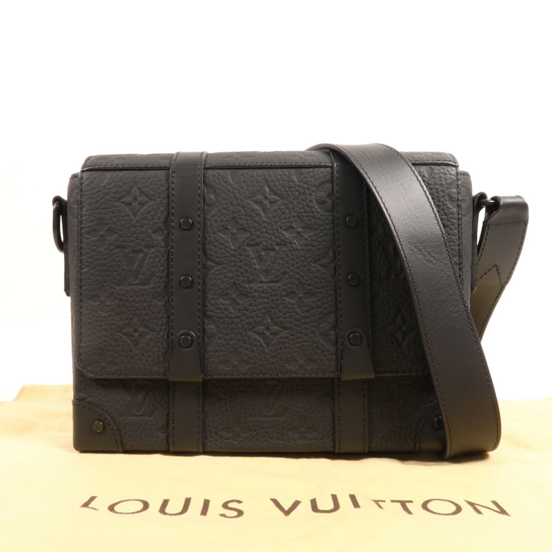 LOUIS VUITTON Monogram Taurillon Trunk Messenger Bag肩背袋-7