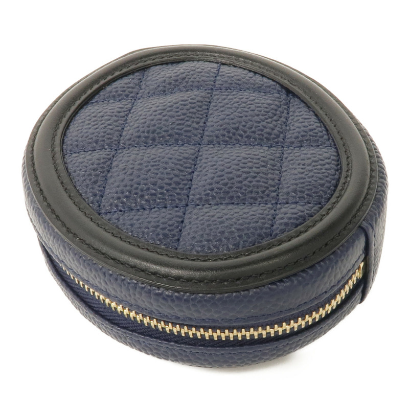 CHANEL 牛皮皮革Coin Case金扣零錢包-4