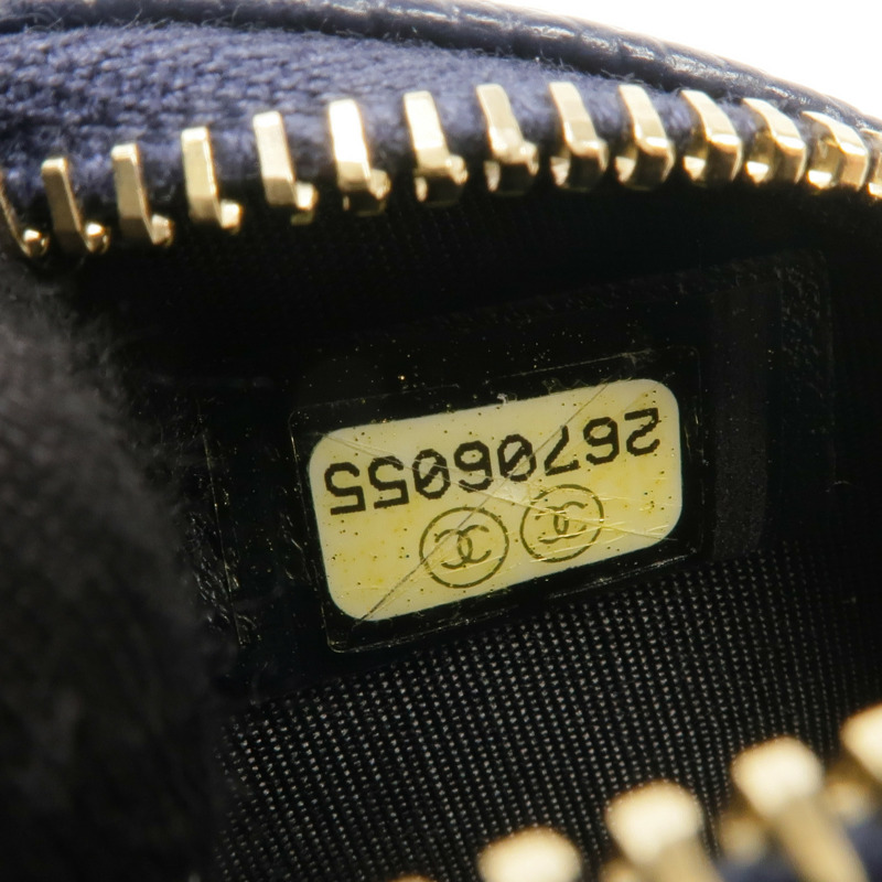 CHANEL 牛皮皮革Coin Case金扣零錢包-13