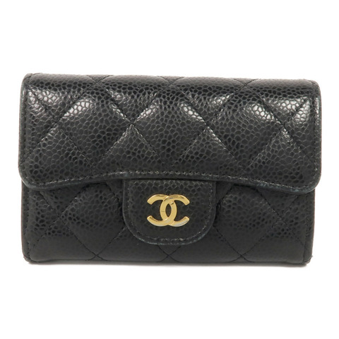 CHANEL 牛皮皮革Card Case金扣卡片套