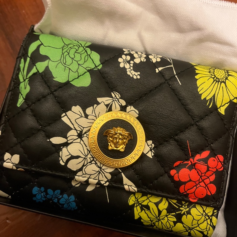 Versace拼花短夾-2