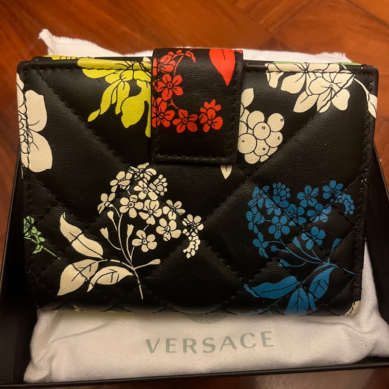 Versace拼花短夾-7