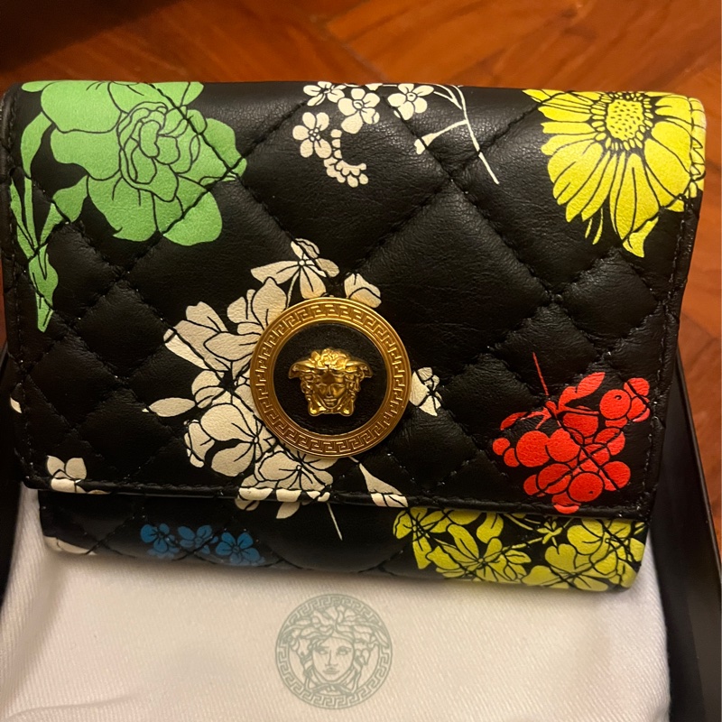 Versace拼花短夾-8