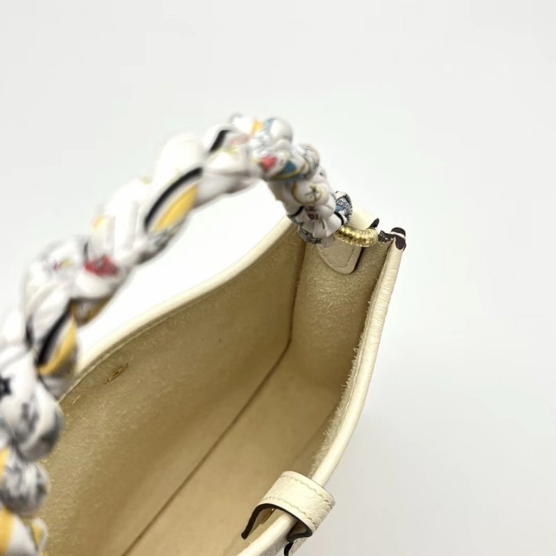 HERMES 奶油白金扣mini伊芙琳肩背斜背包17*18.5*5 98新配件塵袋-4