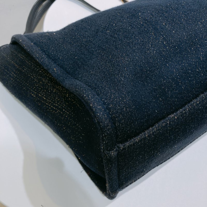 TW4541 Chanel 香奈兒 深藍色 帶閃托特包 中號A67001 Deauville Medium Tote Bag Navy Cnavas-9