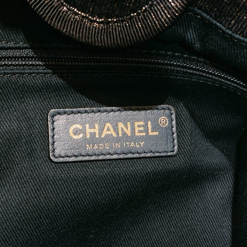 TW4541 Chanel 香奈兒 深藍色 帶閃托特包 中號A67001 Deauville Medium Tote Bag Navy Cnavas-16