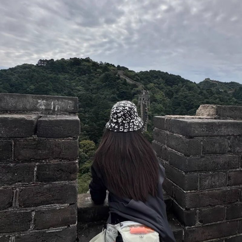 chanel 黑白印花漁夫遮陽帽s號 全新配件透明袋-0