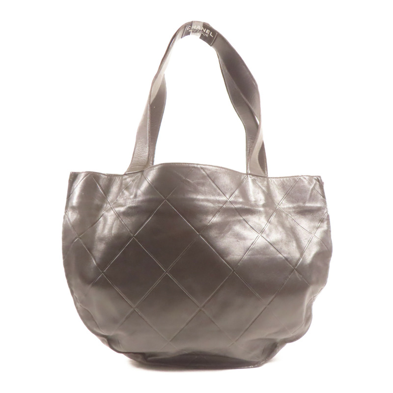 CHANEL 皮革Vintage Matelasse Shoulder Tote Bag手挽袋-0