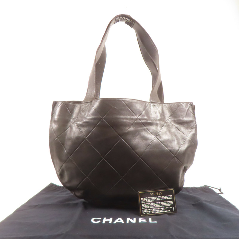 CHANEL 皮革Vintage Matelasse Shoulder Tote Bag手挽袋-10