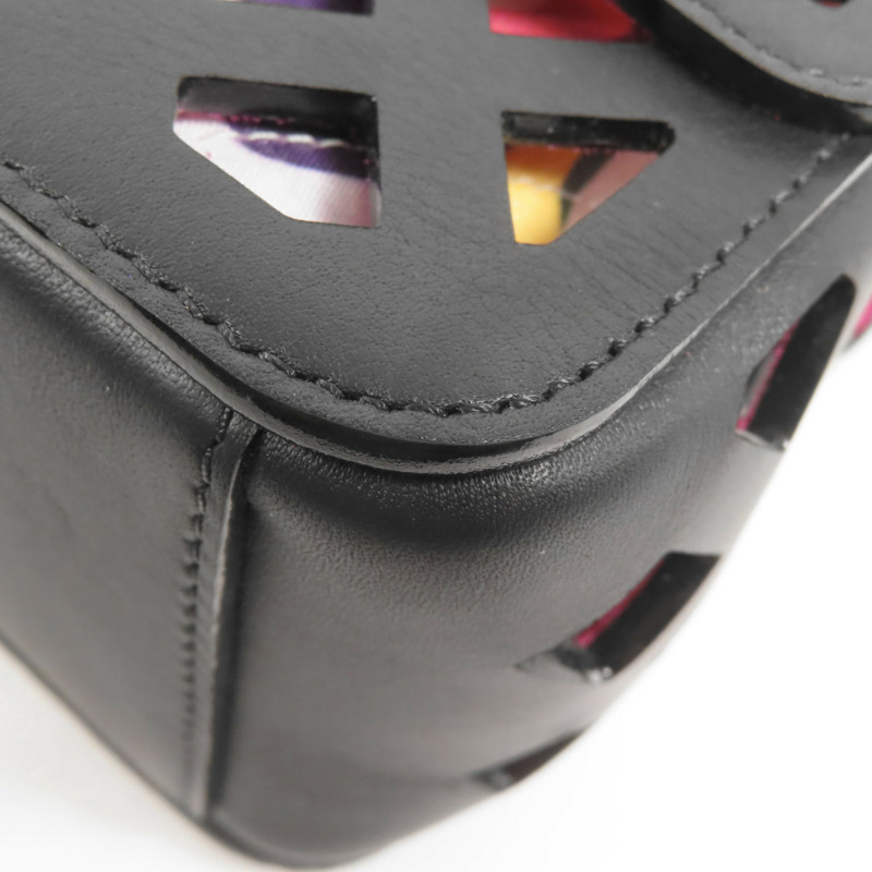 CHANEL 牛皮皮革See Through Flap金扣鏈帶肩背袋-10