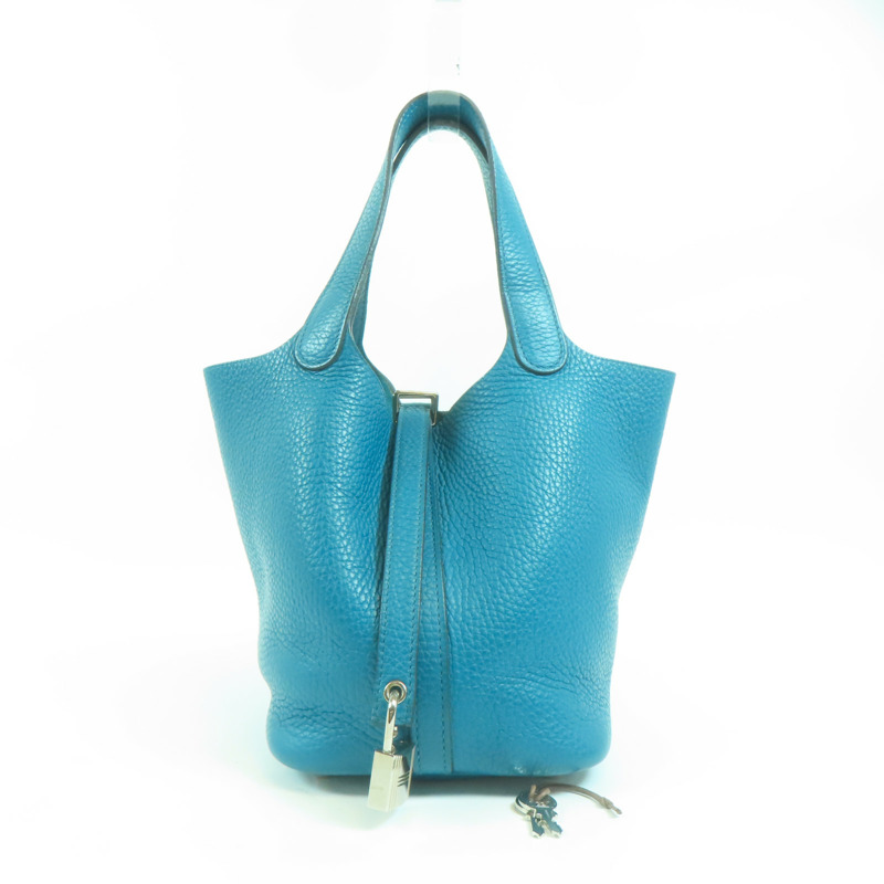 HERMES Clemence皮革Picotin PM手挽袋-9