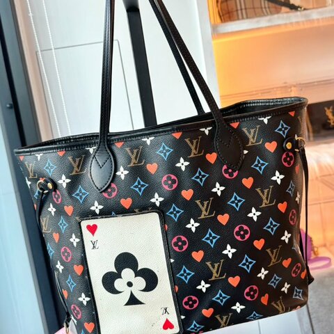 *SHIHNA名牌精品*LV 撲克牌系列手提托特包