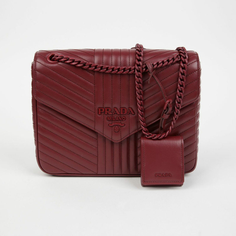 PRADA 1BD226 鏈條單肩斜背包-1