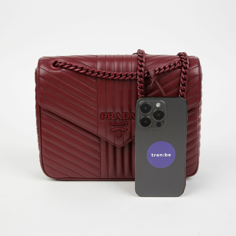 PRADA 1BD226 鏈條單肩斜背包-5