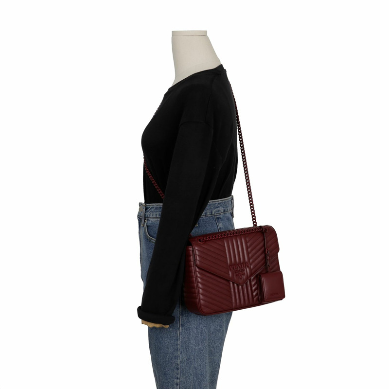 PRADA 1BD226 鏈條單肩斜背包-8