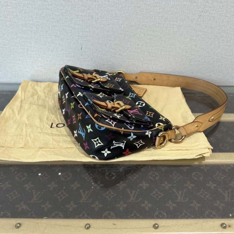 LV 黑三彩肩背劍橋包26*17*8 98新配件塵袋-3