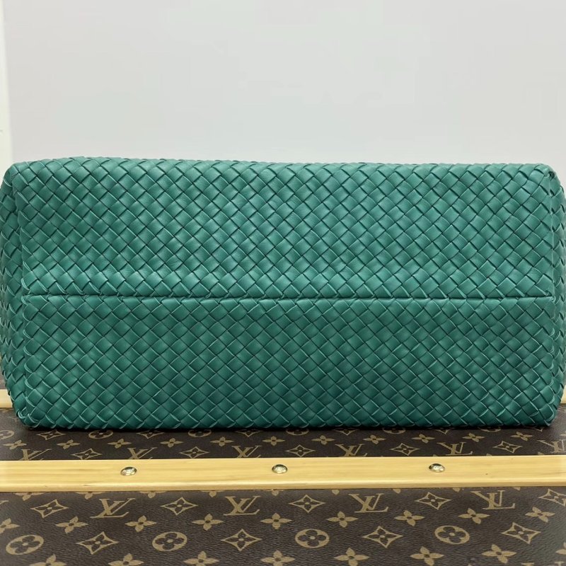 BV 綠色Cabat大號編織菜籃子托特包45*30*23 99新配件塵袋-4