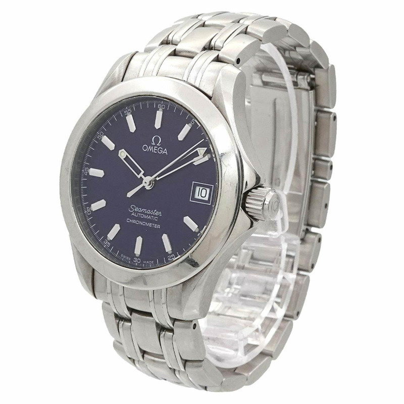 歐米茄海馬120 Jack Mayol 2001 2507 80,限量版4000枚,男士腕錶,日期顯示,海軍藍,自動上鍊-2