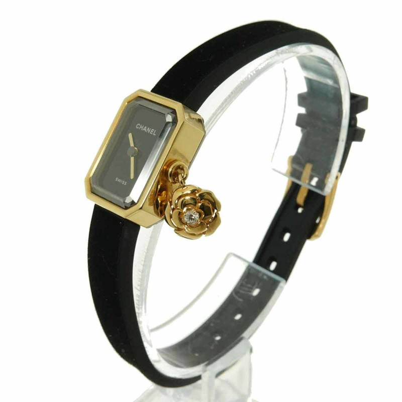 香奈兒山茶花臻選系列 H6361,全球限量發行 1000 枚,女士腕錶,黑色,18K 黃金,石英機芯-2