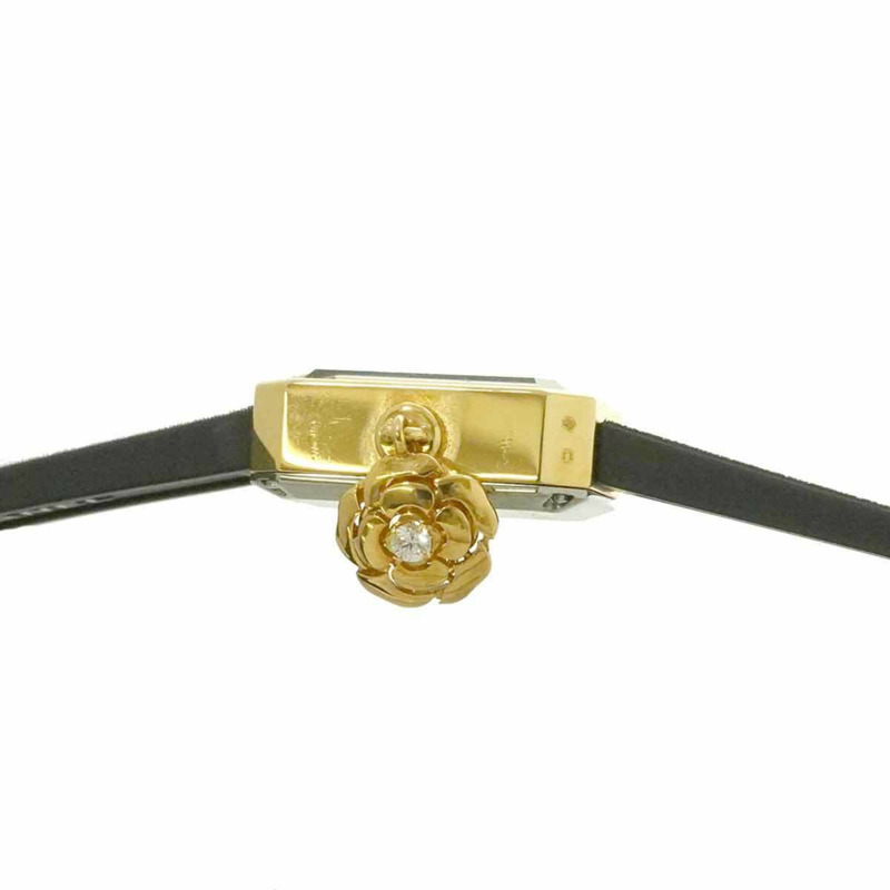 香奈兒山茶花臻選系列 H6361,全球限量發行 1000 枚,女士腕錶,黑色,18K 黃金,石英機芯-5