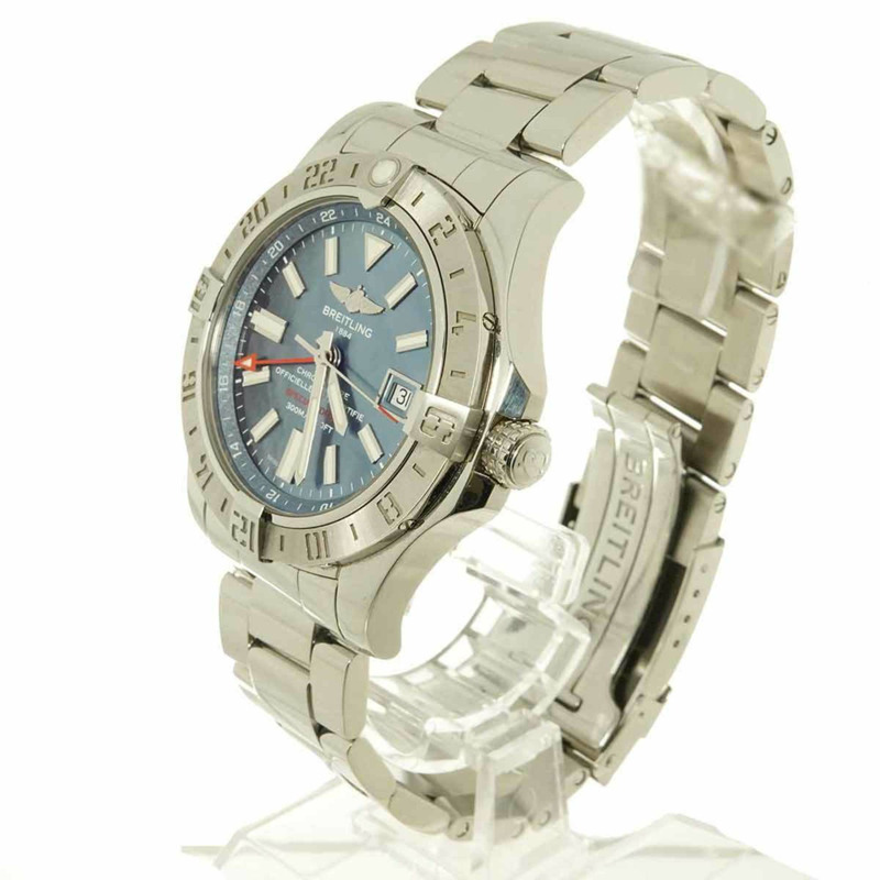 Breitling Avenger II GMT A32390,日本限定男士腕錶,附日期顯示、藍色錶殼和自動機芯。-2