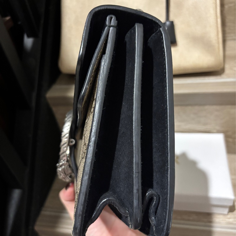 Gucci Dionysus中號酒神包 米色/黑色-1