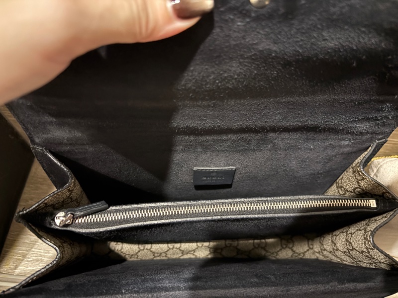 Gucci Dionysus中號酒神包 米色/黑色-8