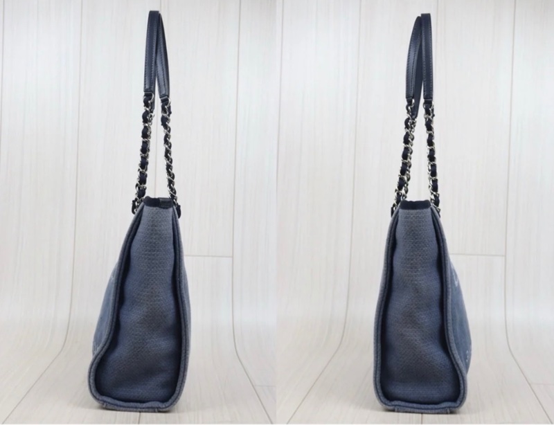 「JL精品代購」9新 Chanel 香奈兒 藍色 沙灘包 pm-3