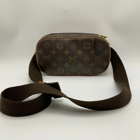 LV 老花蛋蛋胸包22*12.5*5 98新配件塵袋