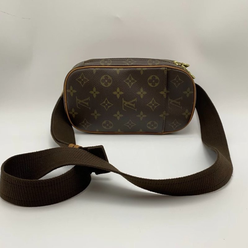 LV 老花蛋蛋胸包22*12.5*5 98新配件塵袋-0