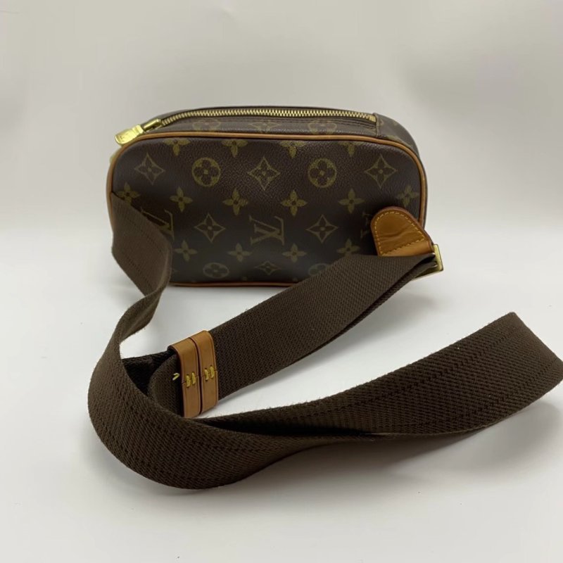 LV 老花蛋蛋胸包22*12.5*5 98新配件塵袋-1