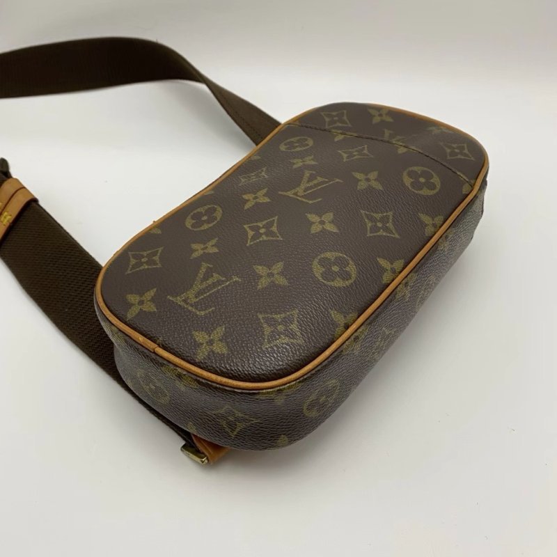 LV 老花蛋蛋胸包22*12.5*5 98新配件塵袋-2