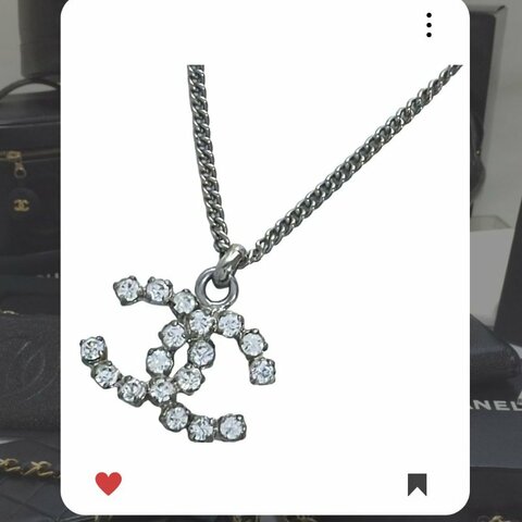 🛍️🎁 雙11🔥 11月新品上架 🔥💖 ✨香奈兒 Chanel CC 閃鑽 銀色項鏈🔥 香奈兒熱賣款 香奈兒經典款 頸鏈 CHANEL NECKLACE