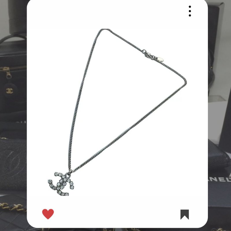 🛍️🎁 雙11🔥 11月新品上架 🔥💖 ✨香奈兒 Chanel CC 閃鑽 銀色項鏈🔥 香奈兒熱賣款 香奈兒經典款 頸鏈 CHANEL NECKLACE-1