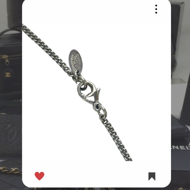 🛍️🎁 雙11🔥 11月新品上架 🔥💖 ✨香奈兒 Chanel CC 閃鑽 銀色項鏈🔥 香奈兒熱賣款 香奈兒經典款 頸鏈 CHANEL NECKLACE-6