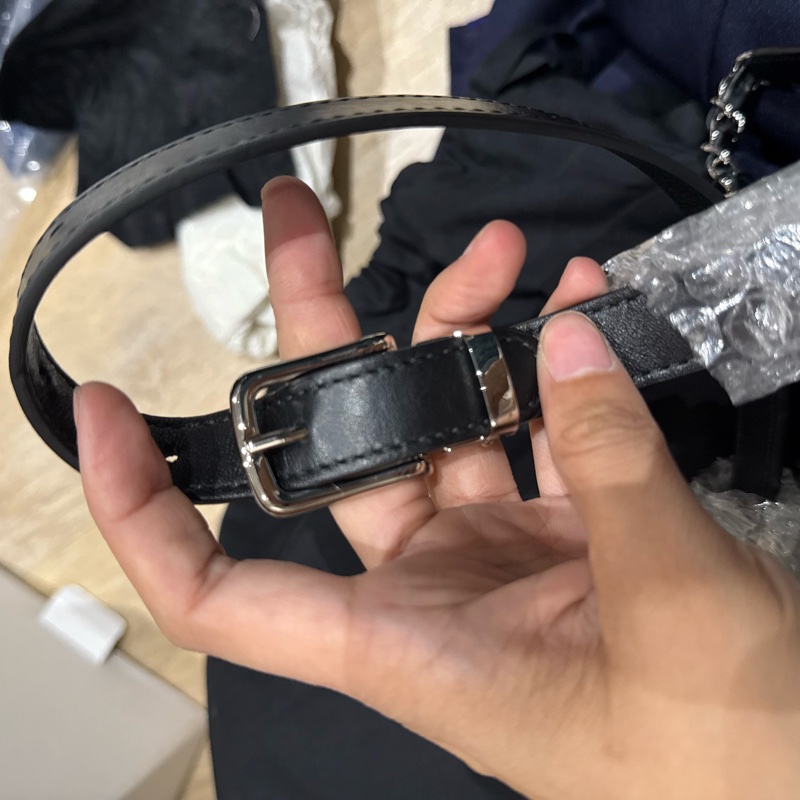 CHANEL香奈兒 經典雙C LOGO菱格紋小牛皮轉釦腰包-16