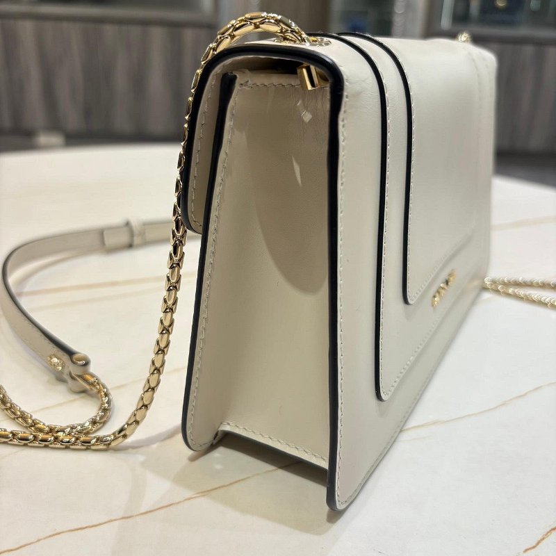 *SHIHNA名牌精品*Bvlgari Serpenti Forever 肩背包(淨白瑪瑙色)-2