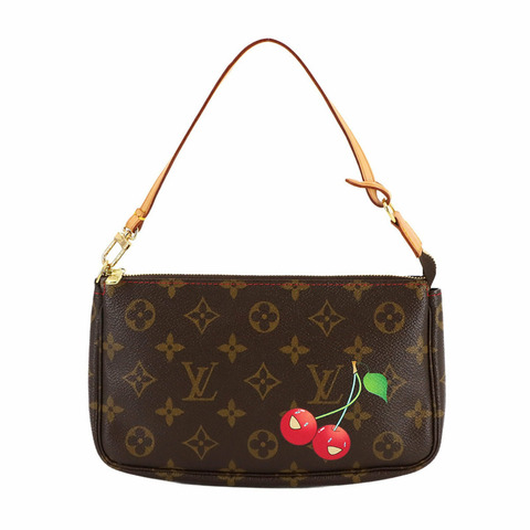 由村上隆 (Takashi Murakami) 設計的 Louis Vuitton Monogram Cherry Pochette Accessoires 手提包 M95008