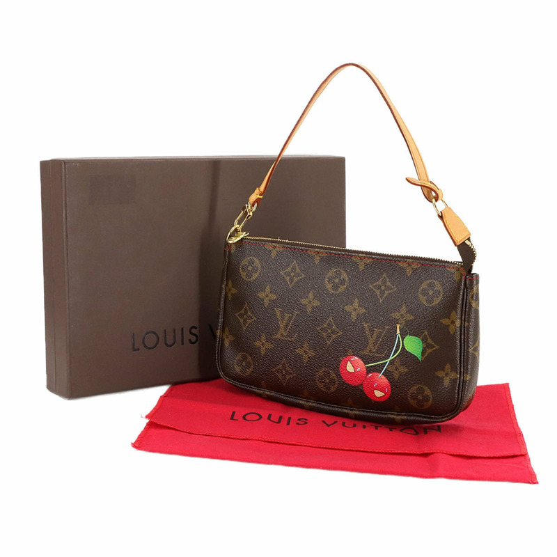 由村上隆 (Takashi Murakami) 設計的 Louis Vuitton Monogram Cherry Pochette Accessoires 手提包 M95008-1