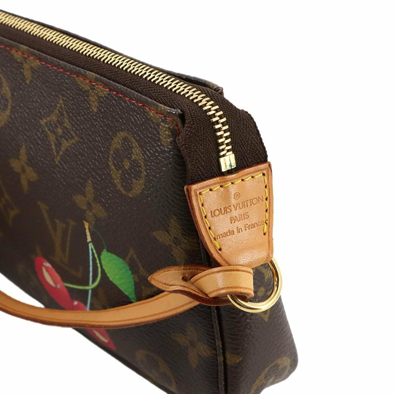 由村上隆 (Takashi Murakami) 設計的 Louis Vuitton Monogram Cherry Pochette Accessoires 手提包 M95008-6