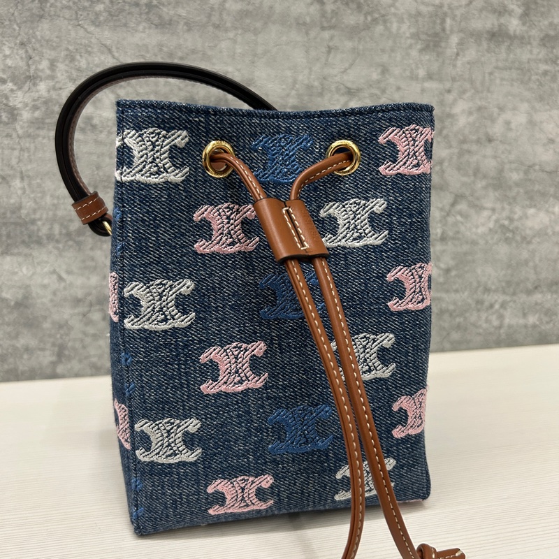 Celine 2025限量新款 牛仔燒賣包-0