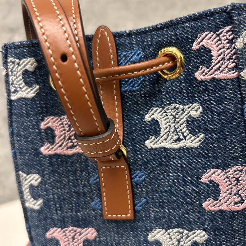 Celine 2025限量新款 牛仔燒賣包-2
