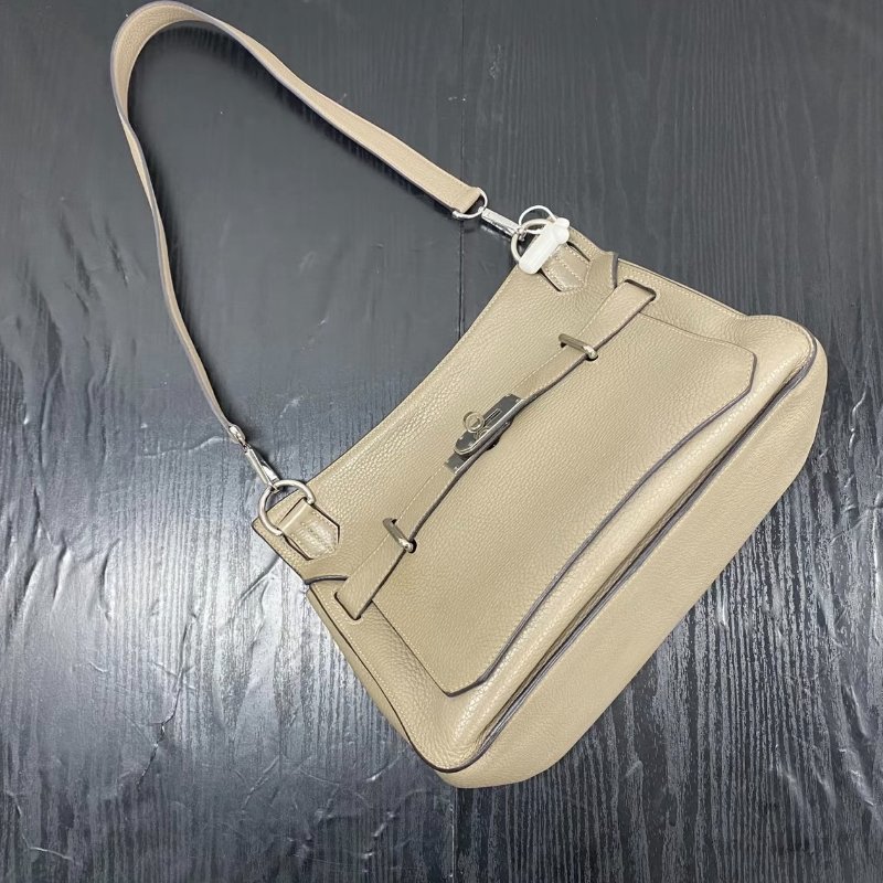 HERMES 銀河灰吉普賽31肩背斜背包 31*24*13配件塵袋-1