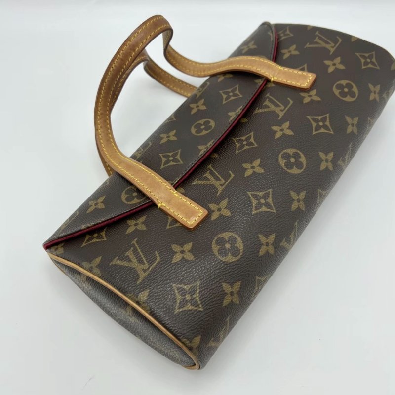 LV 老花中古法棍晚宴手提包28*14*6 98新配件塵袋-4