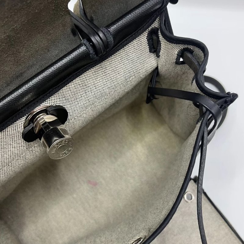 HERMES 黑銀herbag31 31*25*11 98新配件盒子鑰匙鎖塵袋-5