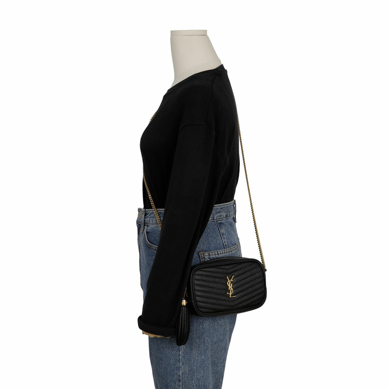 SAINT LAURENT 迷你鏈條單肩斜背包 612579-8