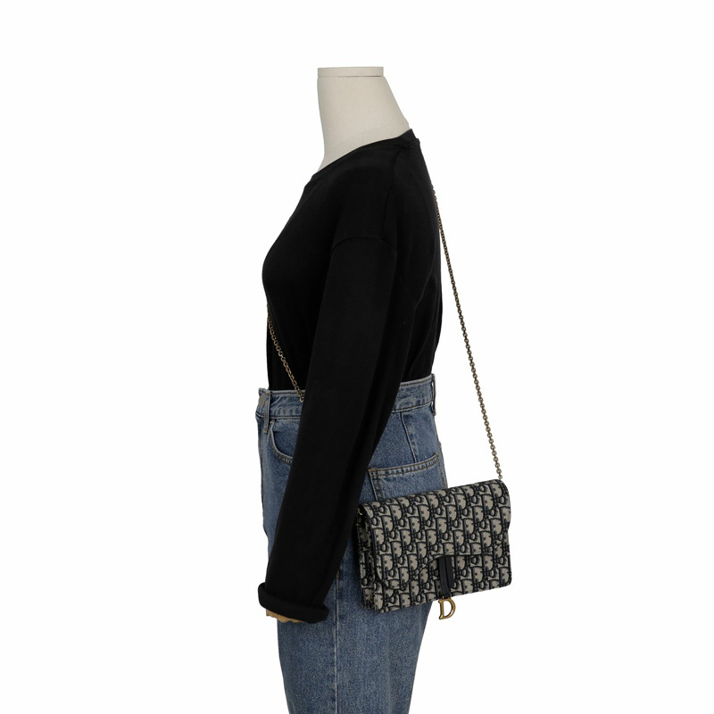 DIOR S5620CTZQ 馬鞍鏈斜背包-12